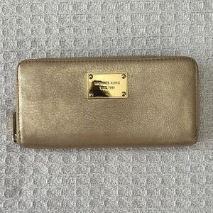 Michael Kors Metallic Gold Wallet